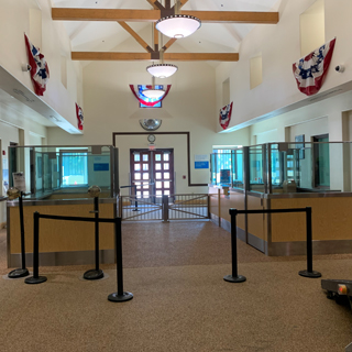 New pedestrian processing booths at the Tecate LPOE